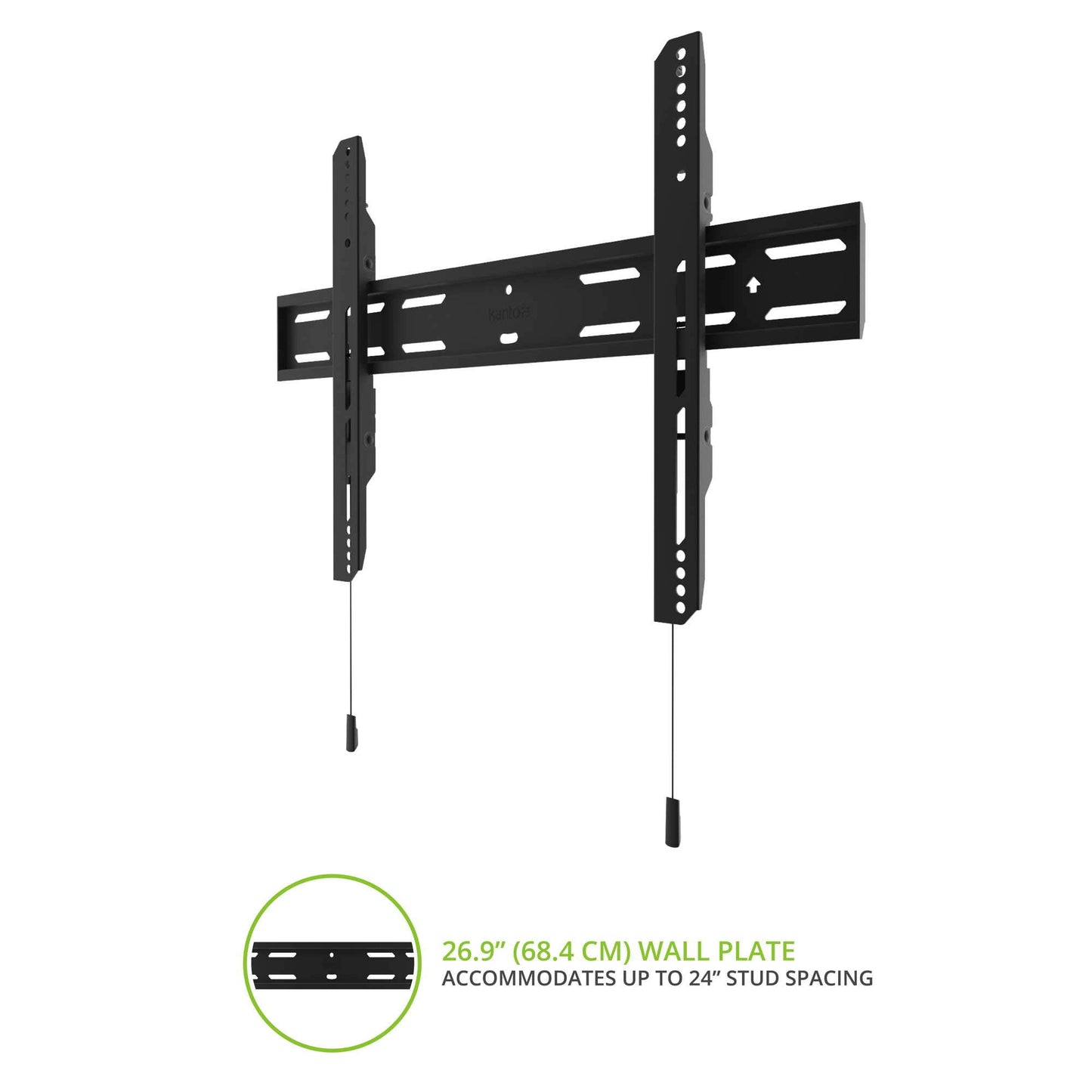 Kanto Fixed TV Wall Mount for Most 32" - 90" TVs (Black)