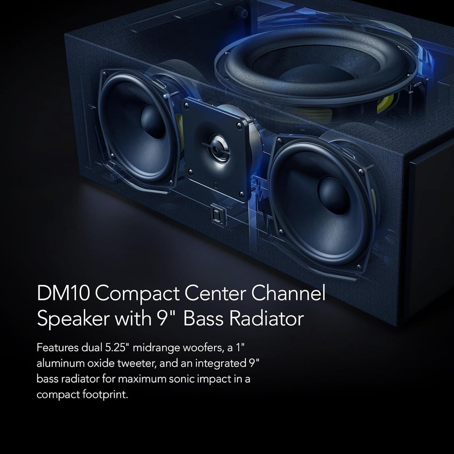 Definitive Technology Dymension 5-Channel Surround Sound System - Bundle with (2) DM70 Towers, (1) DM10 Center Channel, and (2) DM95 Rear Speakers (Bundle)