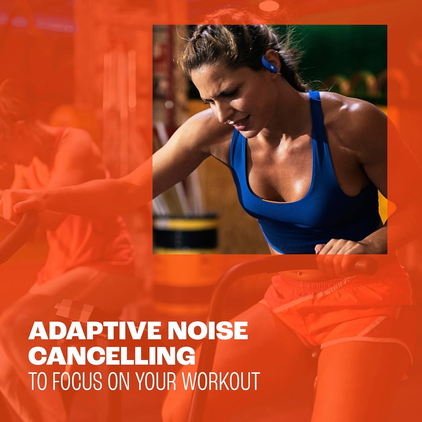 JBL Endurance Peak 4 True Wireless Noise Cancelling Sport Earbuds with Case (Black)