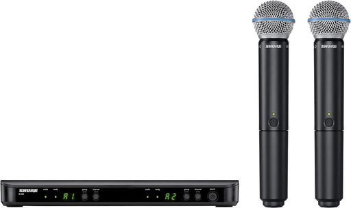 Shure BLX288/B58-H10 Dual-Channel Wireless Handheld Microphone System with Beta 58A Capsules