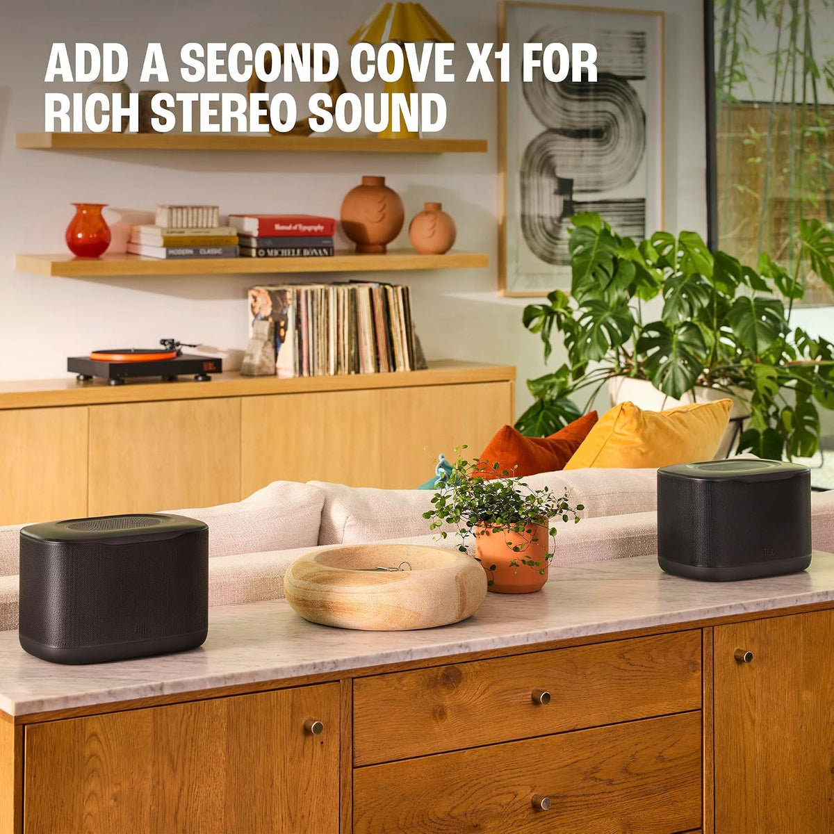 JBL Cove X1: 3D Room-Filling Wi-Fi Home Speaker with Access to Alexa+