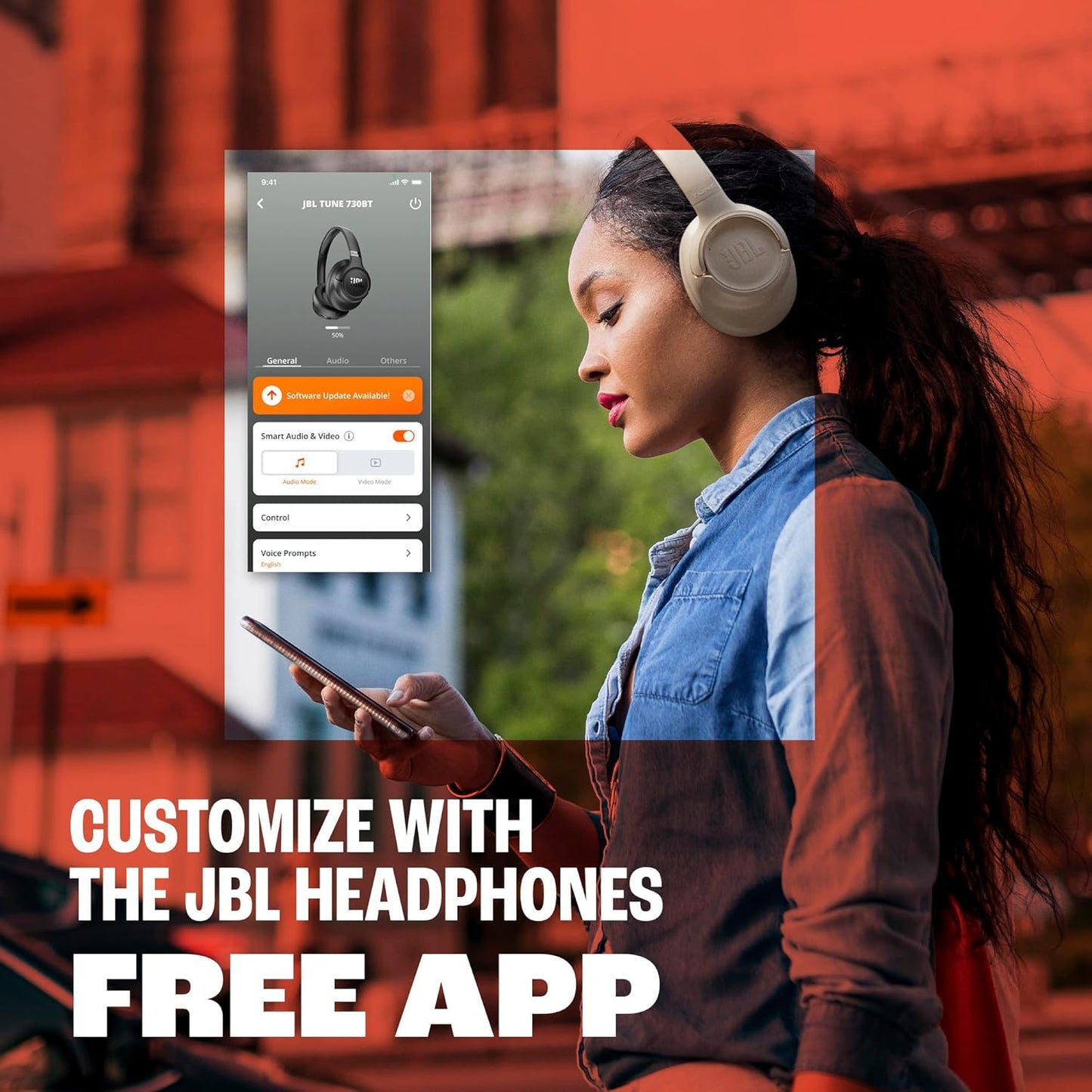 JBL Tune 730BT Wireless Over-Ear Bluetooth 6.0 Headphones