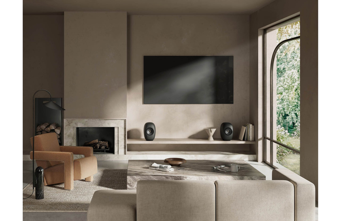 KEF LS LUXE Powered Stereo Speakers with Wi-Fi, Bluetooth, Google Cast, and Apple AirPlay 2
