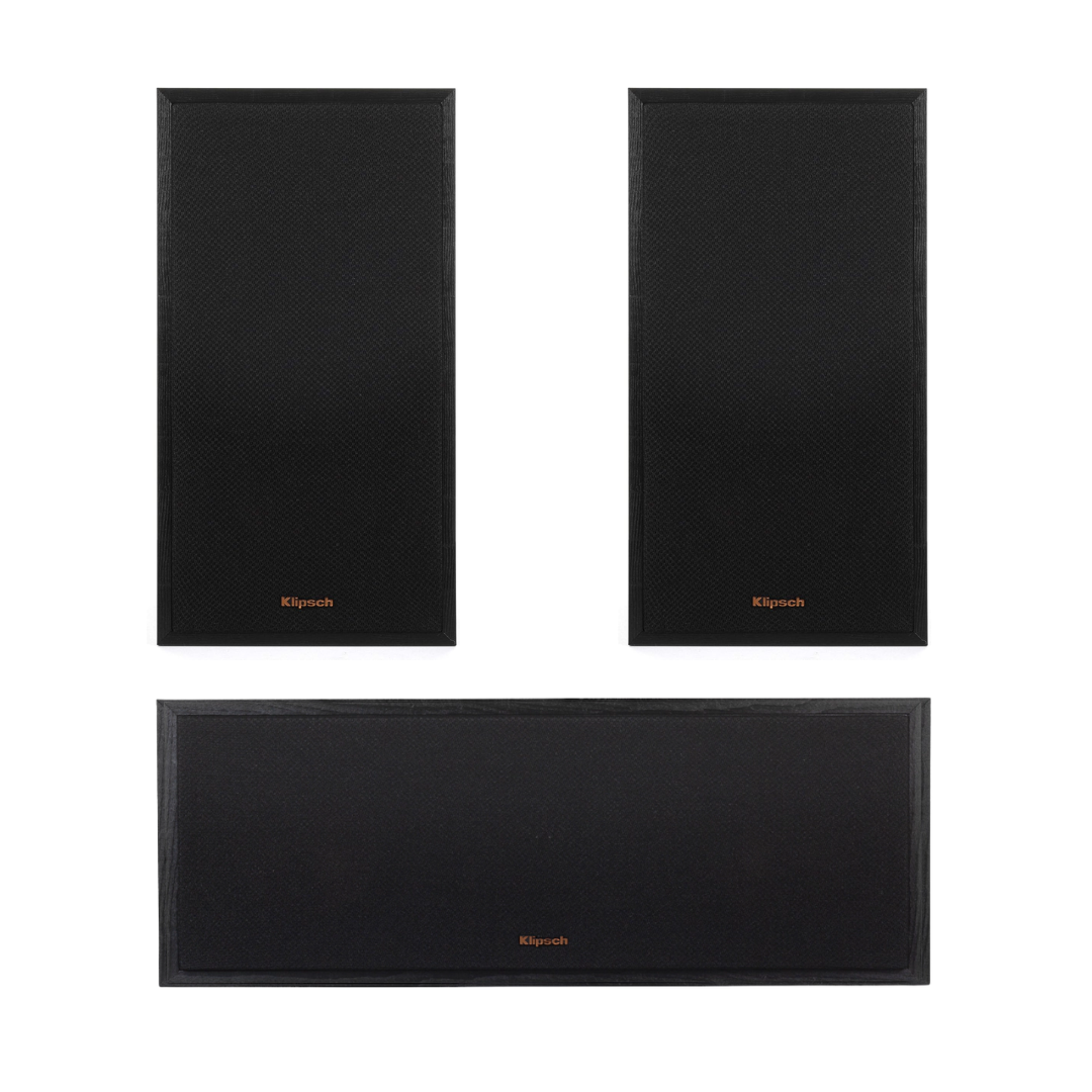 Klipsch R-51M Bookshelf Speakers (Pair) with R-52C Center Channel Home Speaker (Bundle)