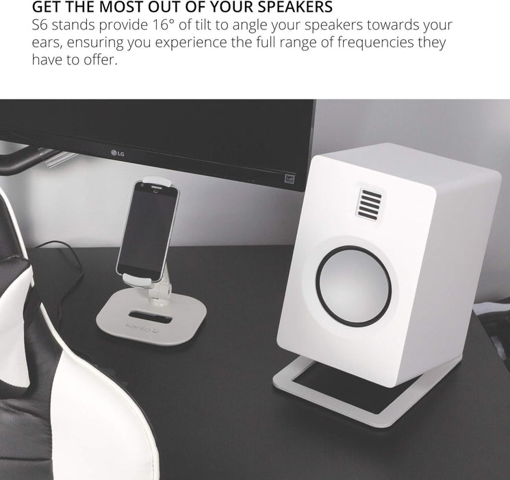 Kanto S6 Desktop Speaker Stands for Large Speakers (Pair)
