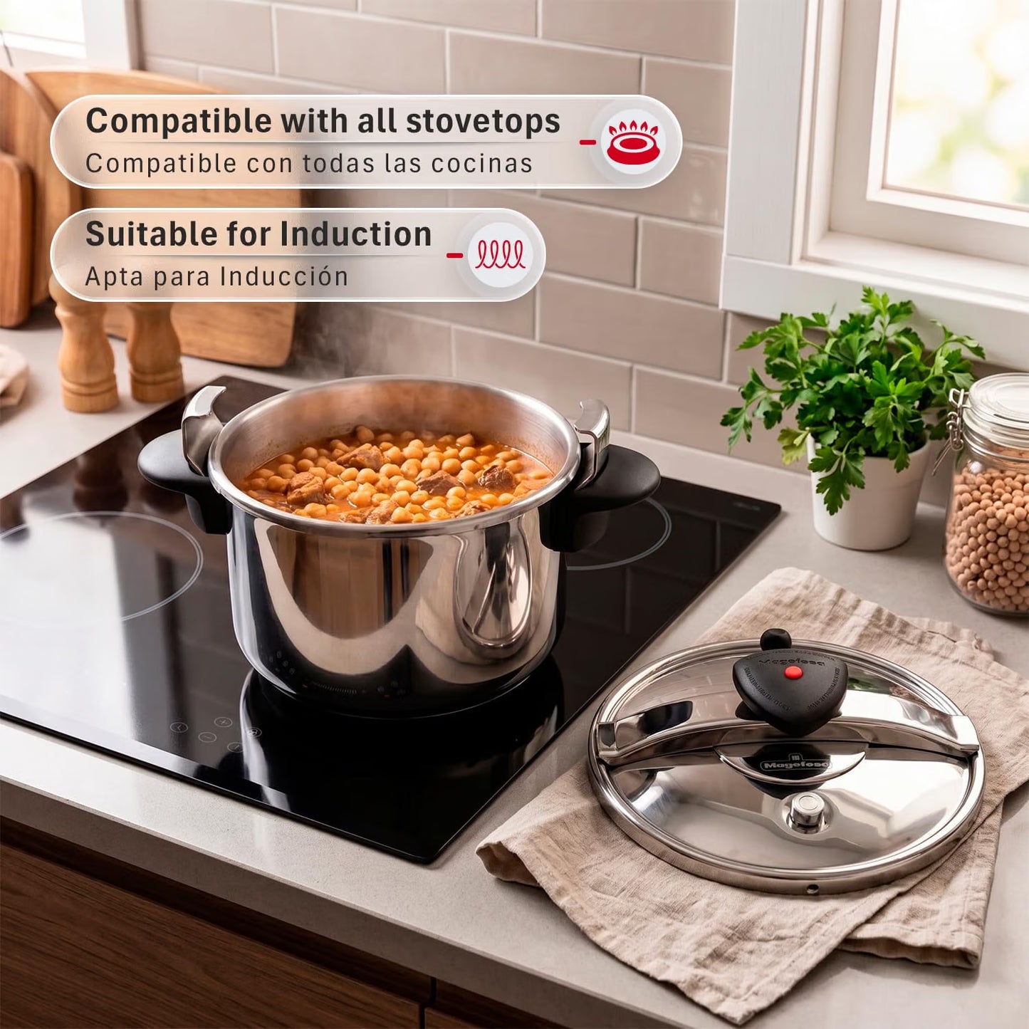Magefesa Star 4.2-Quart Stainless Steel Pressure Cooker