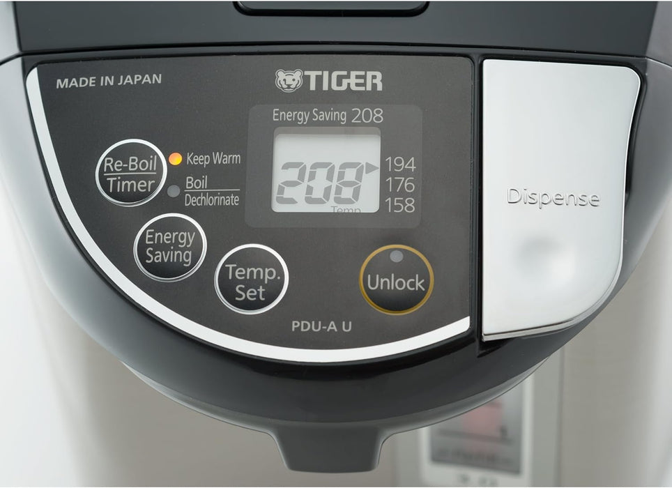 Tiger PDU-A50U-K Electric Water Boiler and Warmer (Stainless Black/5.0-Liter)