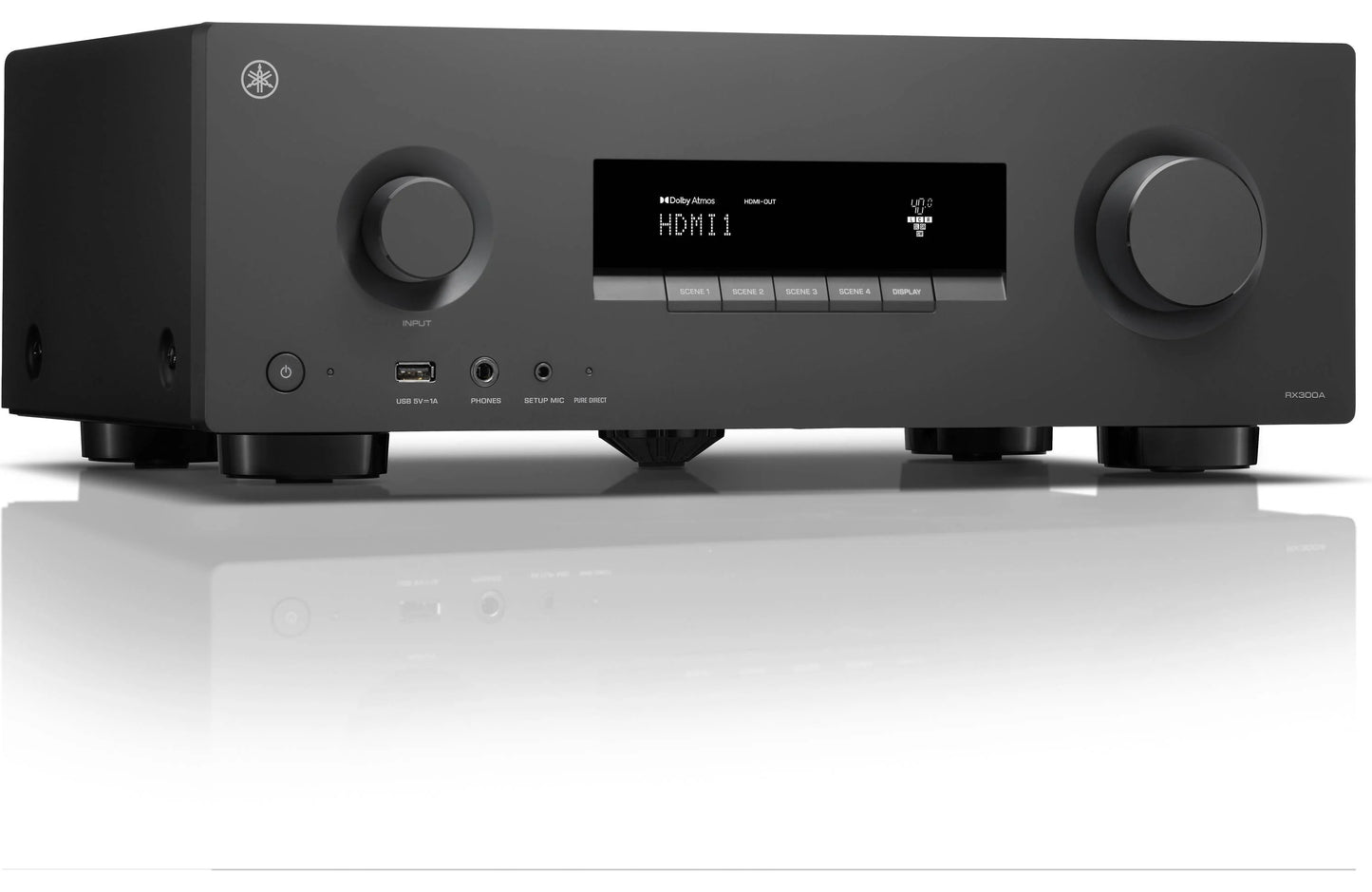Yamaha RX300A 5.2-Channel Home Theater Receiver with Dolby Atmos and Bluetooth