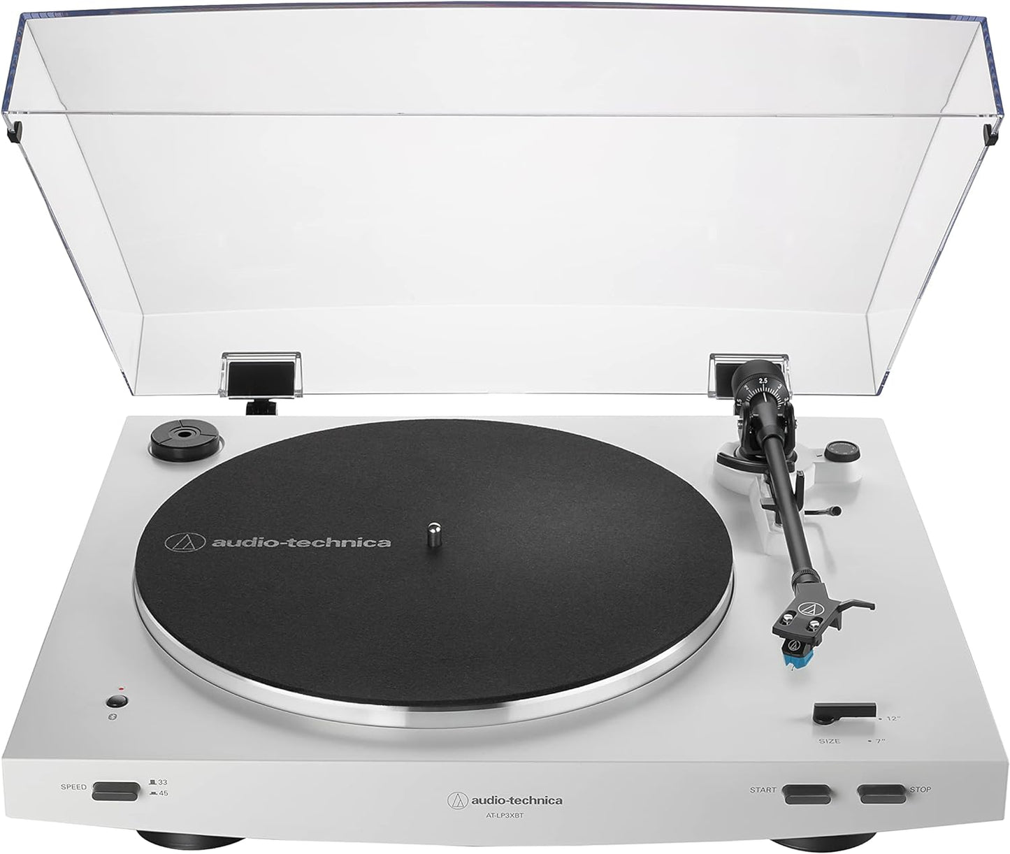 Audio Technica AT - LP3XBT - WH Bluetooth Turntable Belt Drive Fully Automatic 33/45 (White) - electronicsexpo.com - Turntables