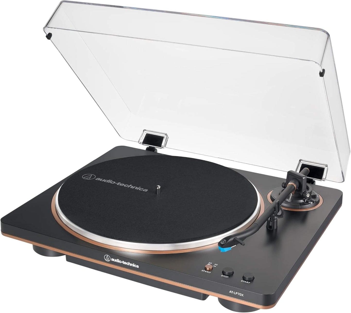 Audio - Technica AT - LP70X - BZ Automatic Turntable (Black/Bronze) - electronicsexpo.com - Turntables