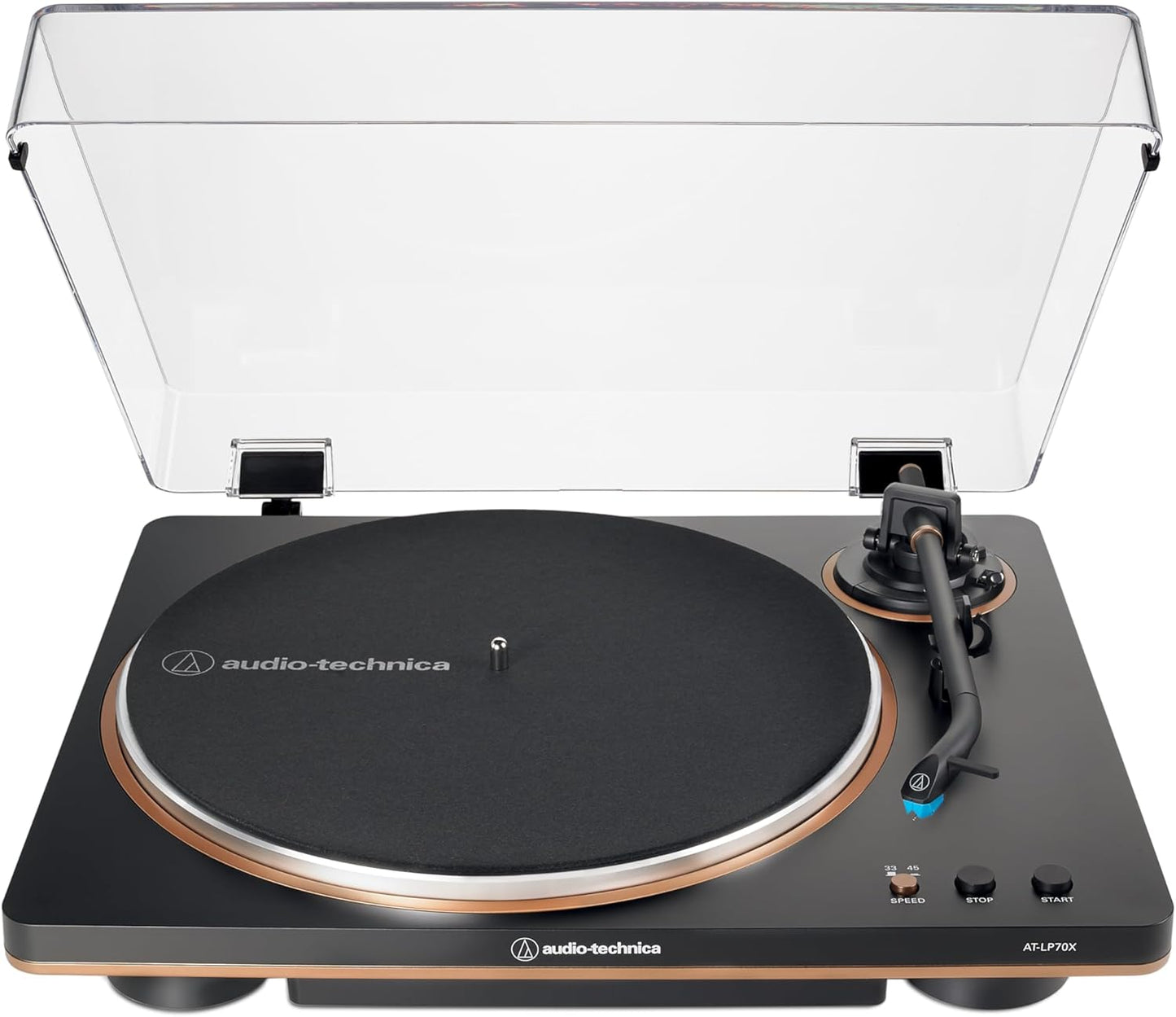 Audio - Technica AT - LP70X - BZ Automatic Turntable (Black/Bronze) - electronicsexpo.com - Turntables
