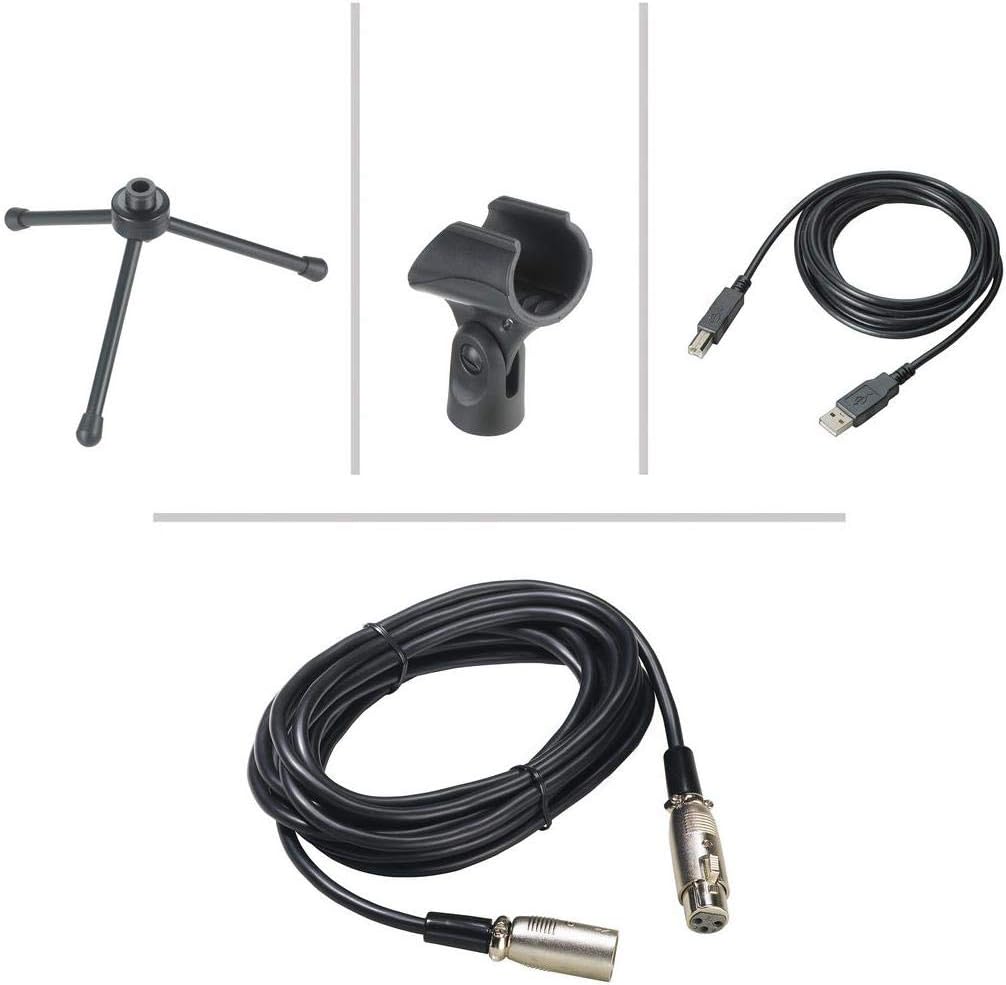 Audio - Technica AT2005USB Cardioid Dynamic USB/XLR Microphone (Black) - electronicsexpo.com - Microphones