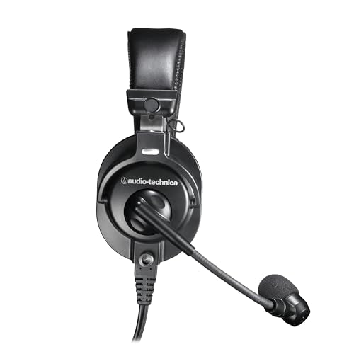 Audio - Technica BPHS1 Broadcast Stereo Headset with Dynamic Cardioid Boom Mic Black, Adjustable - electronicsexpo.com - Headphones