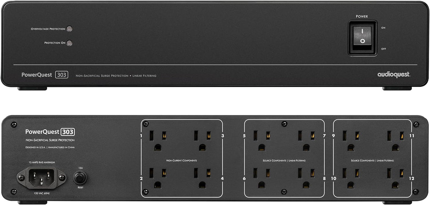 AudioQuest PowerQuest 303 Power Line Conditioner and Surge Protector - electronicsexpo.com - Power Protection