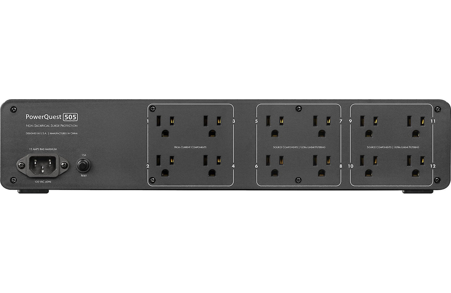 AudioQuest PowerQuest 505 Power Line Conditioner and Surge Protector - electronicsexpo.com - Power Protection