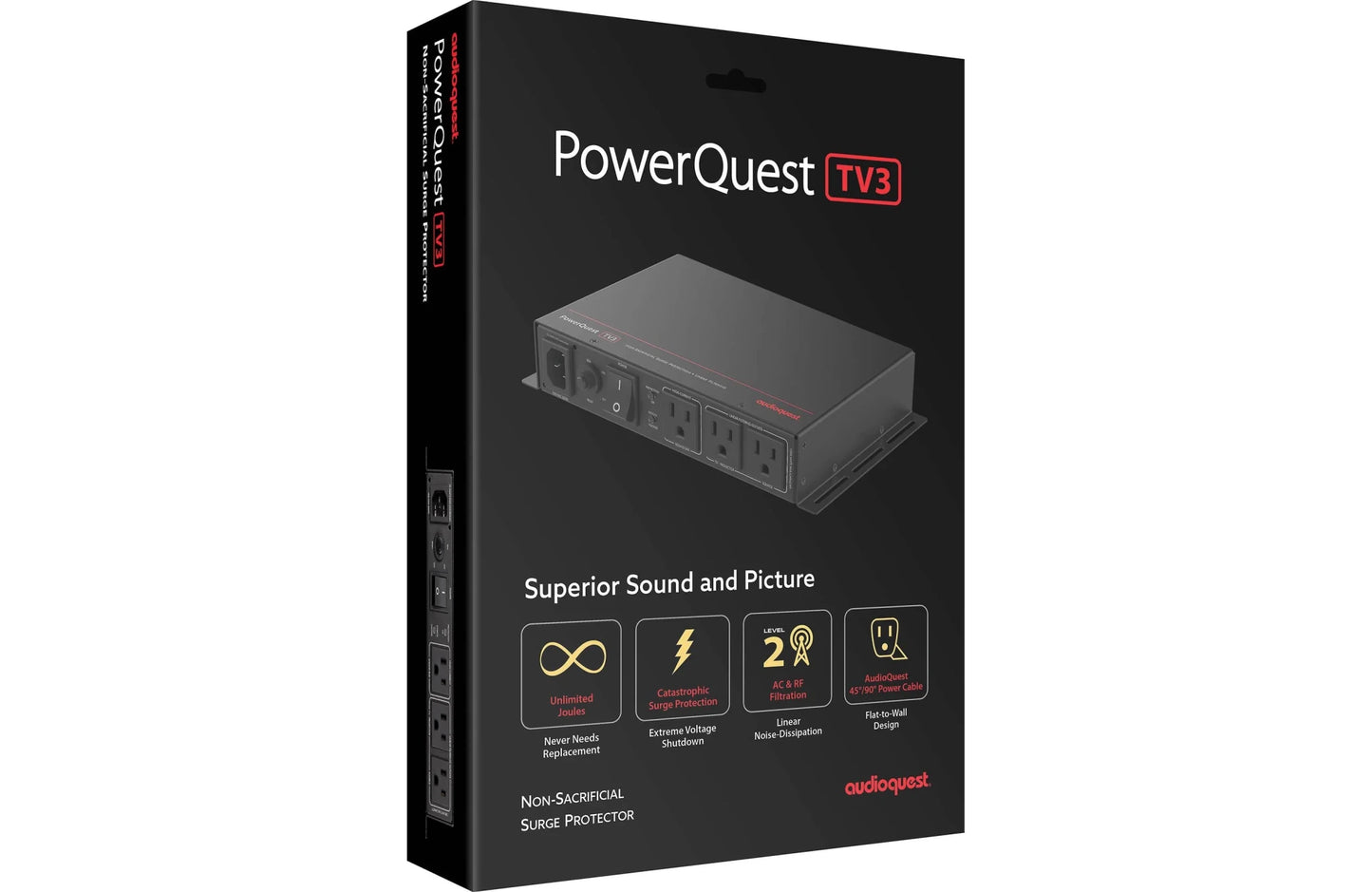 AudioQuest PowerQuest TV3 Power Line Conditioner and Surge Protector - electronicsexpo.com - Power Protection