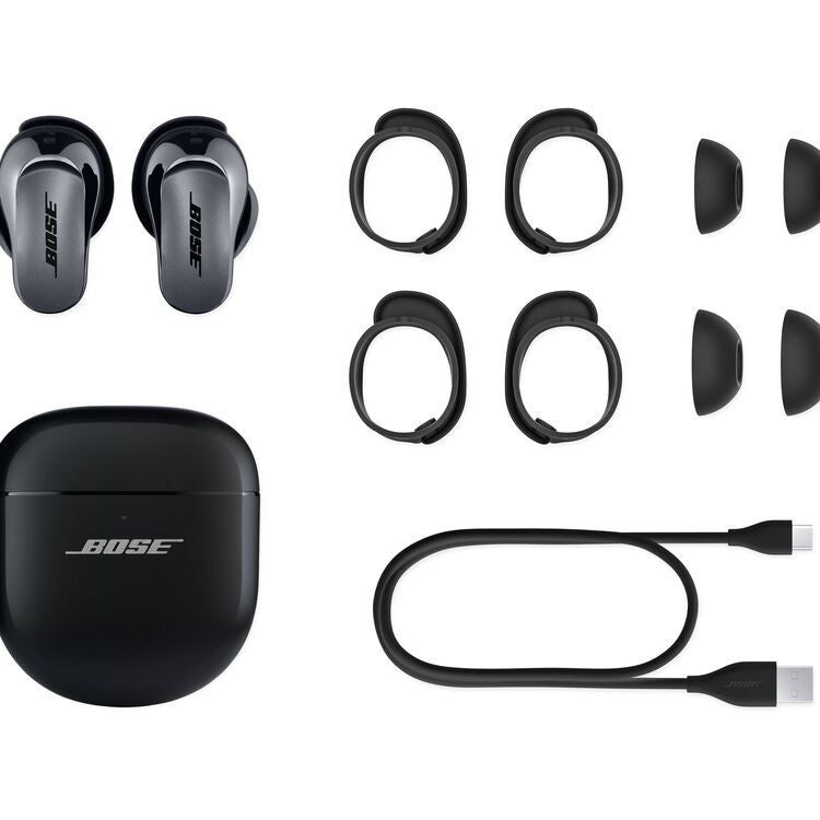 Bose QuietComfort Ultra True Wireless Noise-Canceling Earbuds 2nd Gen (Black) - electronicsexpo.com-