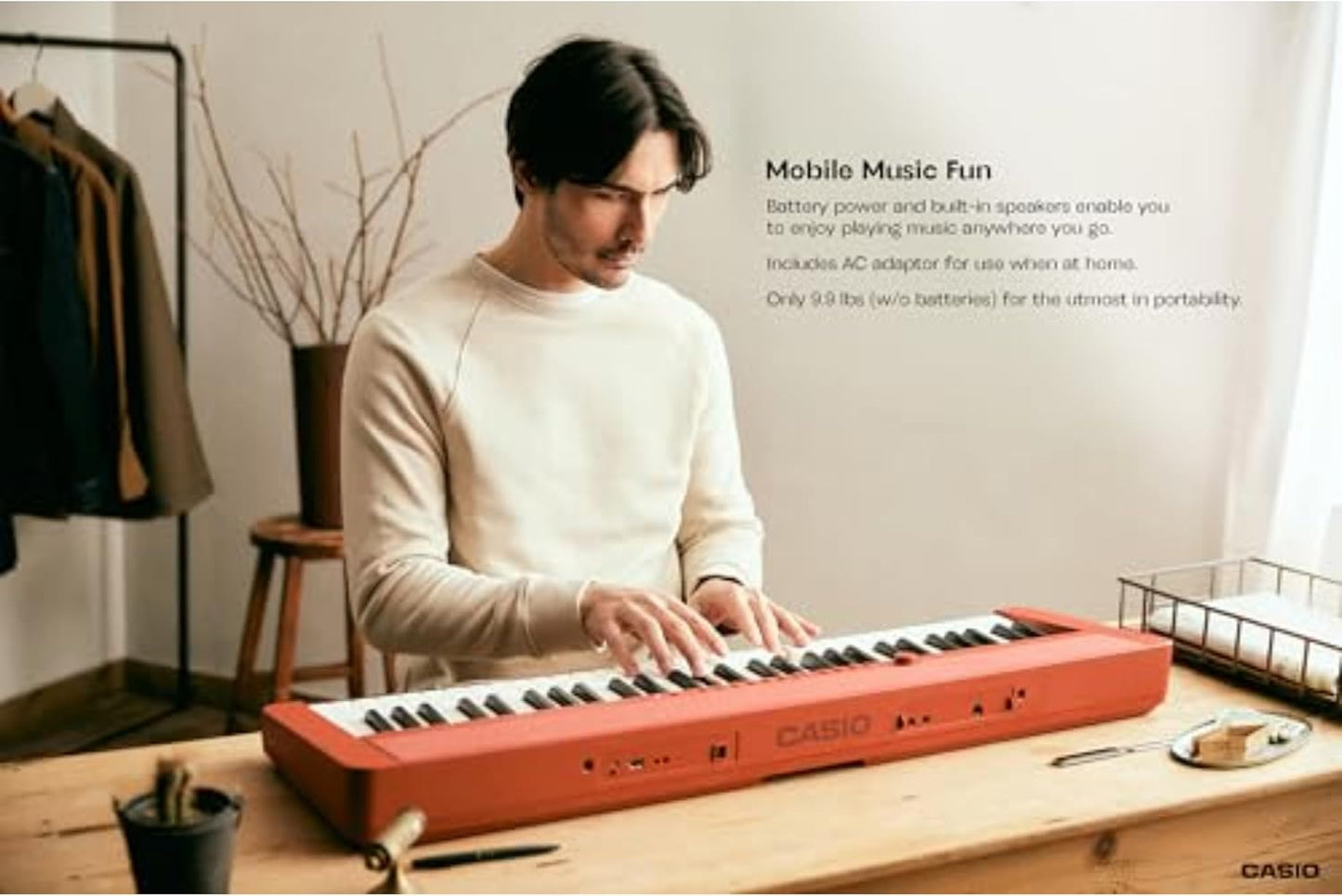 Casio CT - S1 61 - Key Portable Keyboard (Red) - electronicsexpo.com - Portable Keyboards