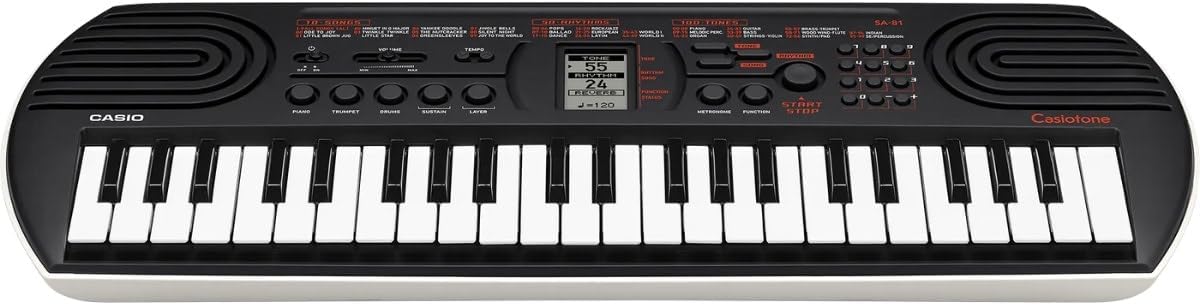 Casio SA - 81 44 - Mini - Key Portable Keyboard (Black) - electronicsexpo.com - Portable Keyboards