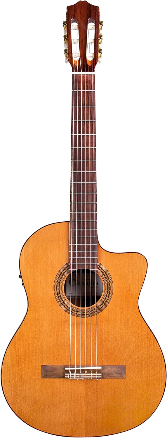 Cordoba 6 C5 - CE CD Classical Acoustic Nylon String Guitar, Iberia Series, Right, Cedar, Cutaway Electric (Withouth Gig Bag) - electronicsexpo.com - Acoustic Guitars