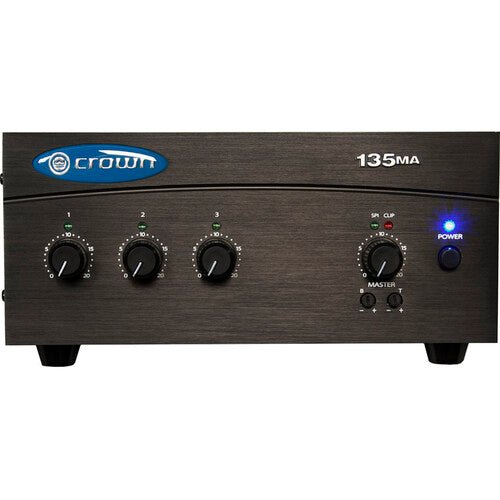 Crown Audio 135MA 3 x 1 35W Commercial Mixer/Amplifier - electronicsexpo.com - Power Amplifiers