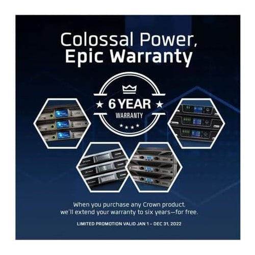 Crown XTi4002 Two - Channel, 1200 - Watt at 4Ω Power Amplifier - electronicsexpo.com - Power Amplifiers