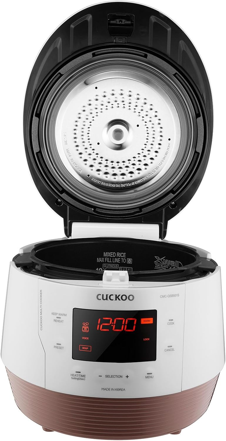 Cuckoo 5QT Electric Pressure Cooker with 10 Menu Options and Stainless Steel Pot - electronicsexpo.com - Rice Cookers
