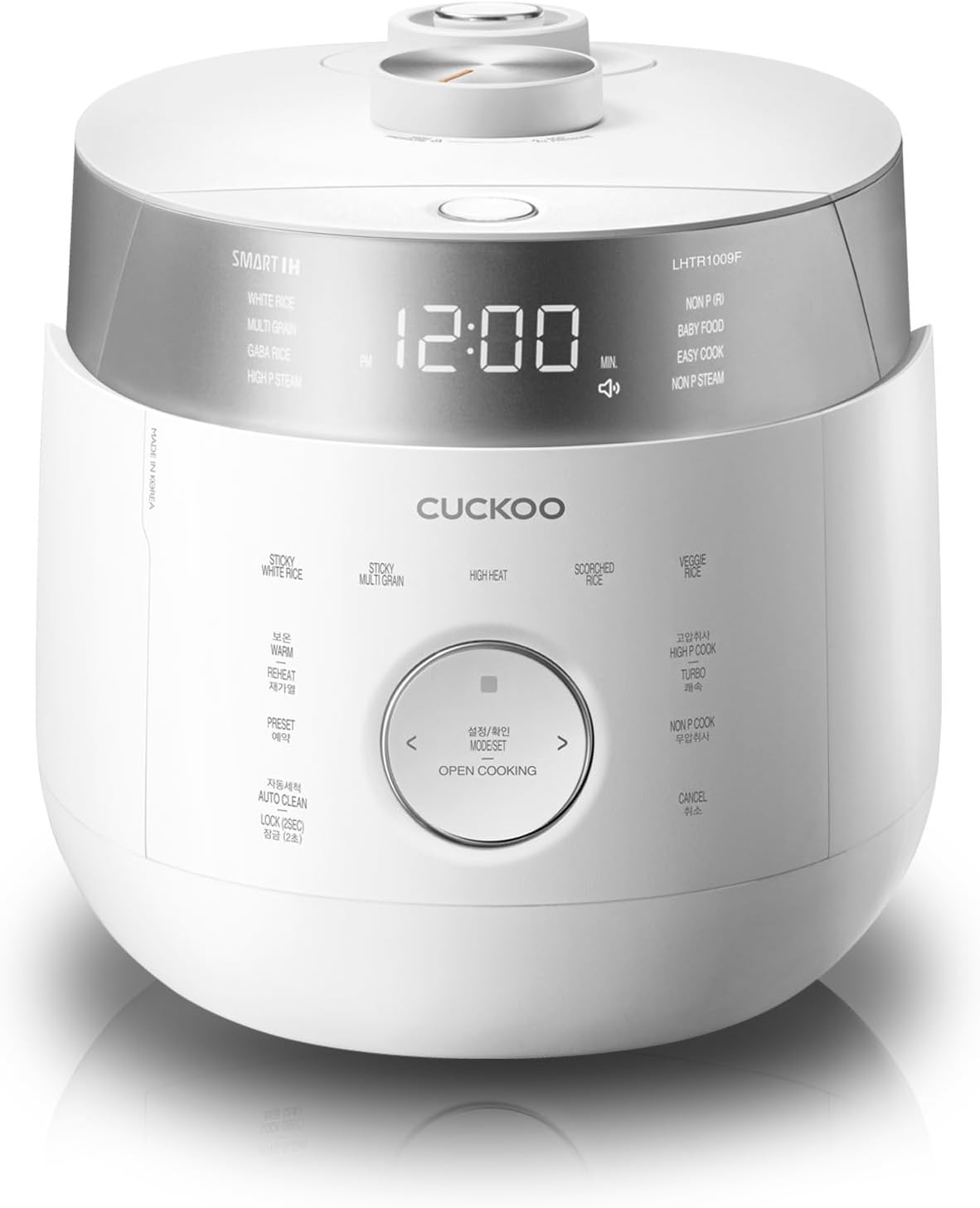 Cuckoo CRP - LHTR0609FW Small Stainless Steel Rice Cooker with Induction Heating Dual Pressure & 16+ Menu Options (White) - electronicsexpo.com - Rice Cookers