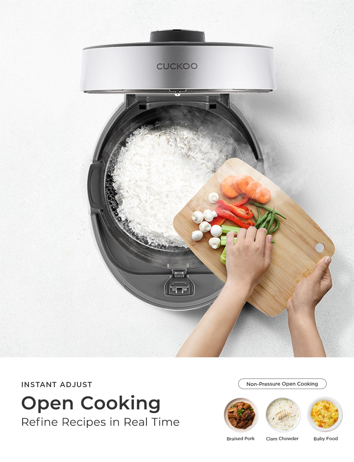 Cuckoo CRP - ST1009FG 10 - Cup Twin Pressure Rice Cooker & Warmer with Nonstick Pot, 16 Menu Modes - electronicsexpo.com - Rice Cookers