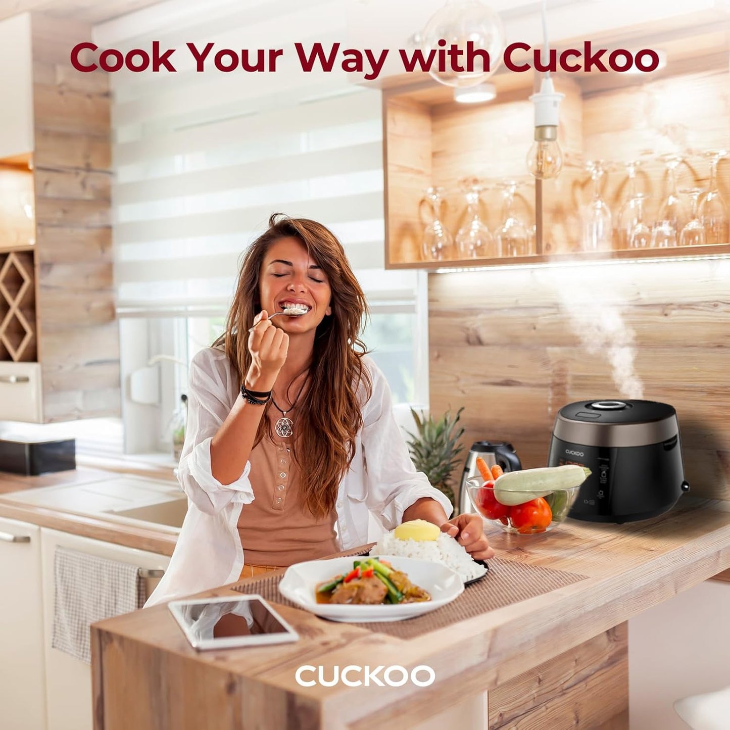 Cuckoo High 6 Cup Electric Heating Pressure Rice Cooker & Warmer - electronicsexpo.com - Rice Cookers