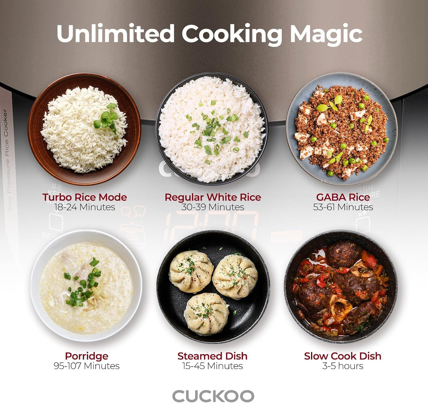 Cuckoo High 6 Cup Electric Heating Pressure Rice Cooker & Warmer - electronicsexpo.com - Rice Cookers