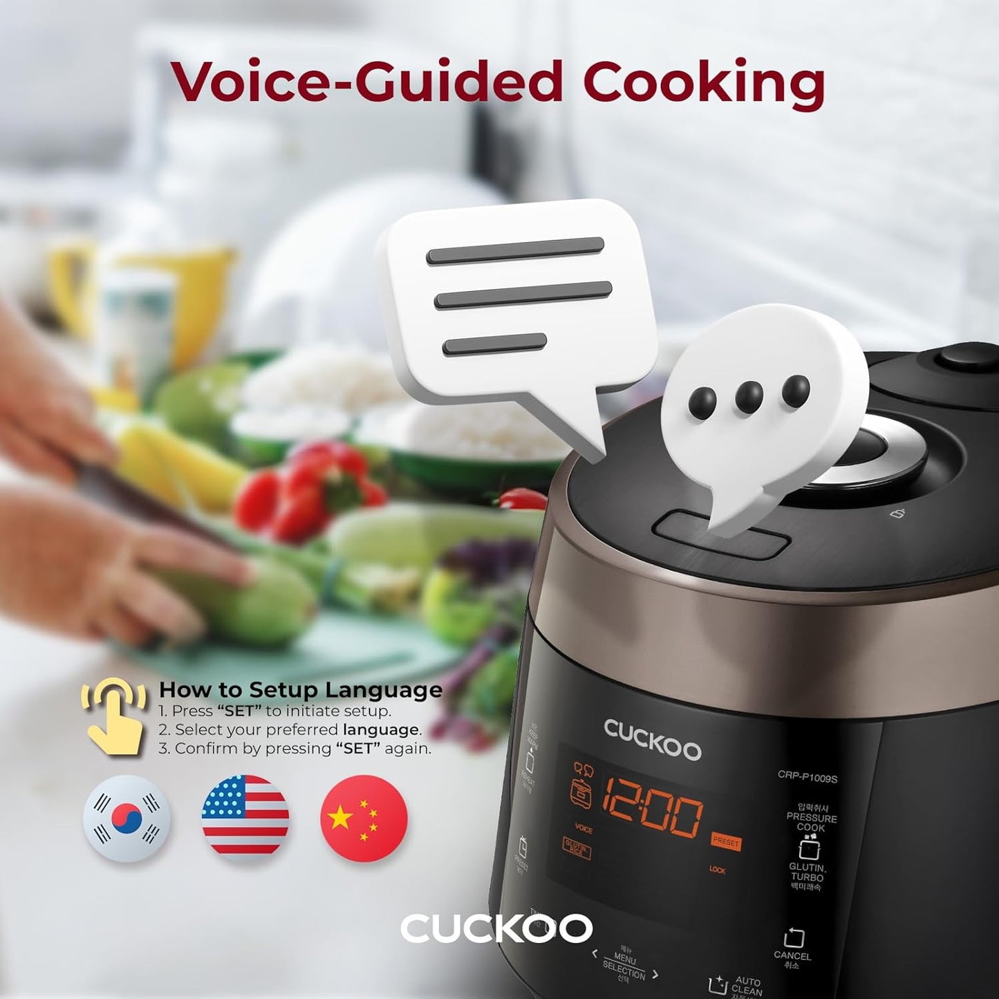 Cuckoo High 6 Cup Electric Heating Pressure Rice Cooker & Warmer - electronicsexpo.com - Rice Cookers