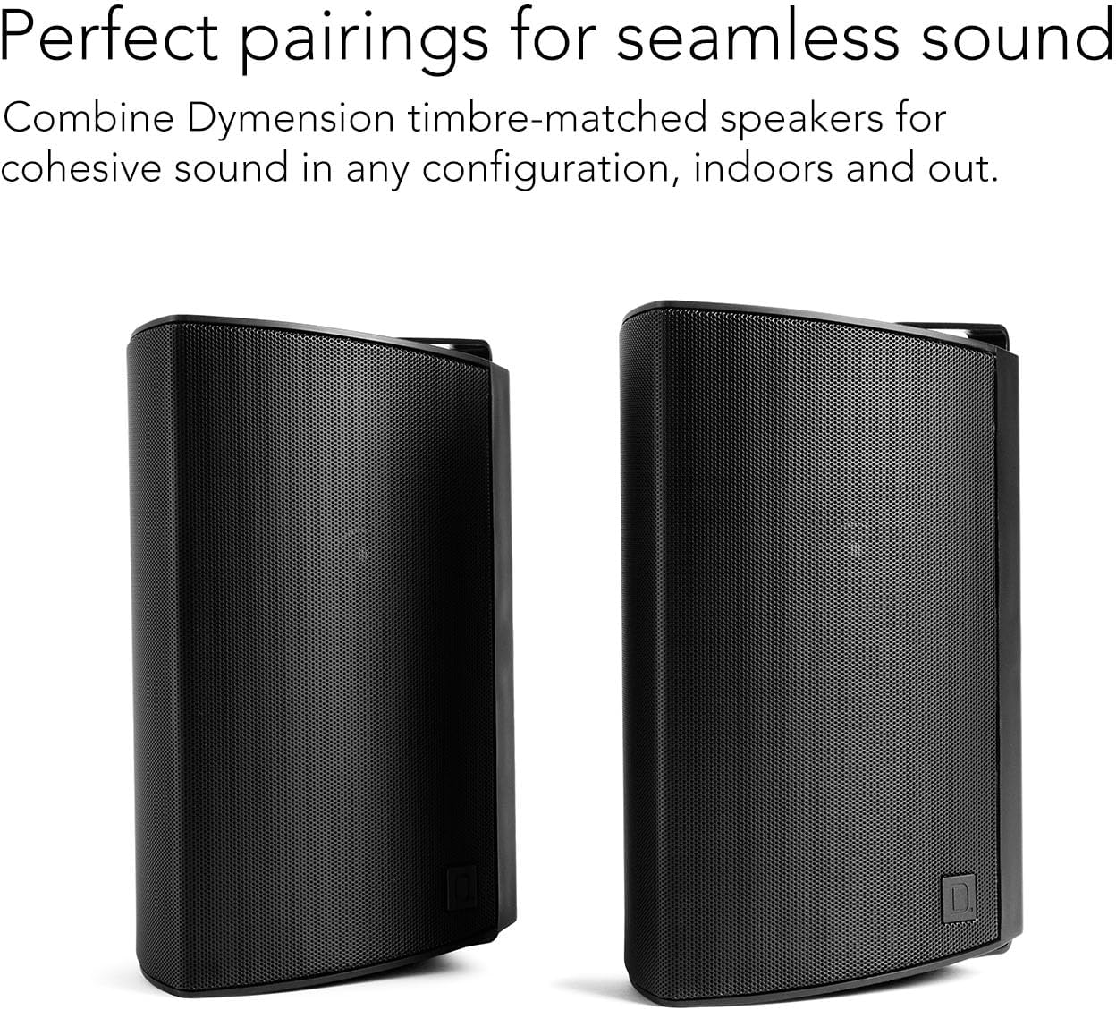 Definitive Technology AW - 450 All - Weather Outdoor Speakers (Black, Pair) with 4.5” Woofer, 1” Tweeter & Passive Bass Radiator (Bundle) - electronicsexpo.com - Outdoor Speakers