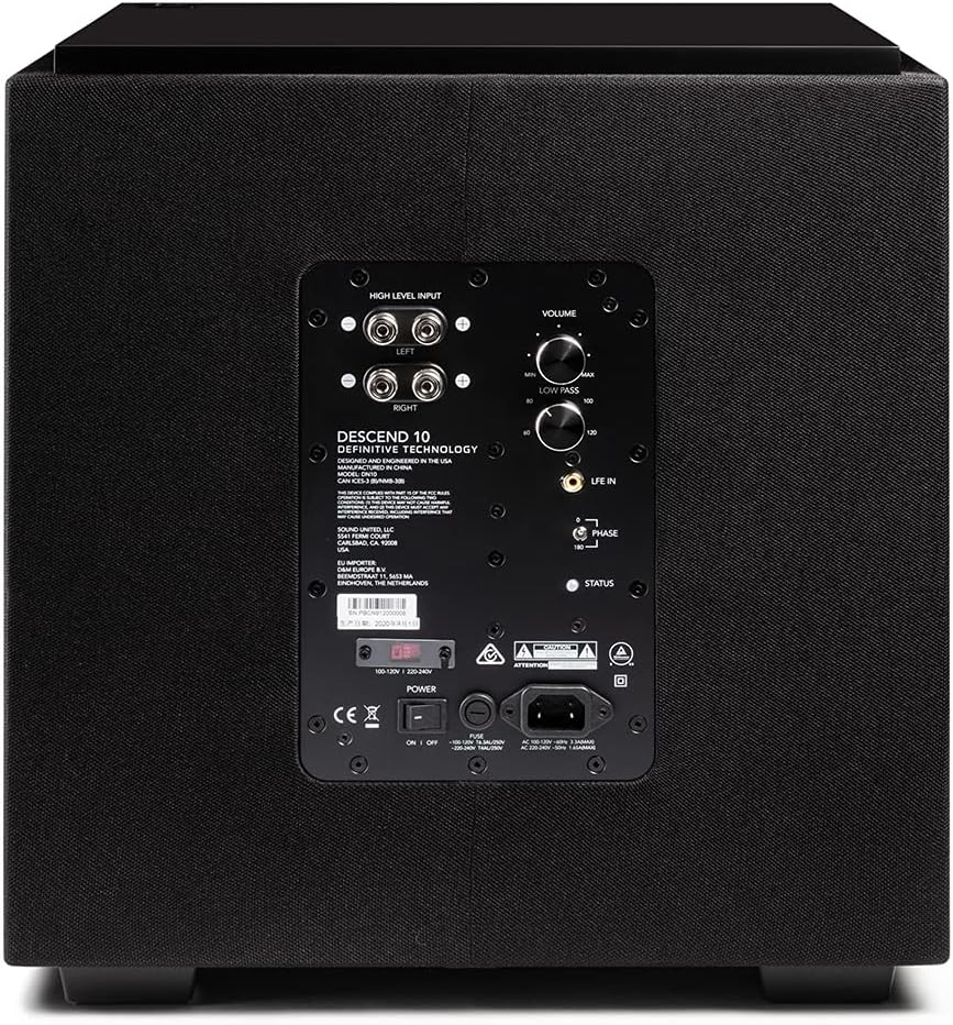 Definitive Technology Descend DN10 10" Compact Powered Subwoofer - electronicsexpo.com - Subwoofers