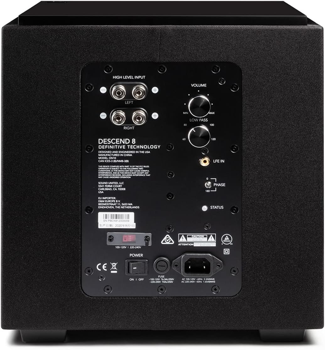 Definitive Technology DN8 Ultra - Performance, 500W 8” Subwoofer - electronicsexpo.com - Subwoofers