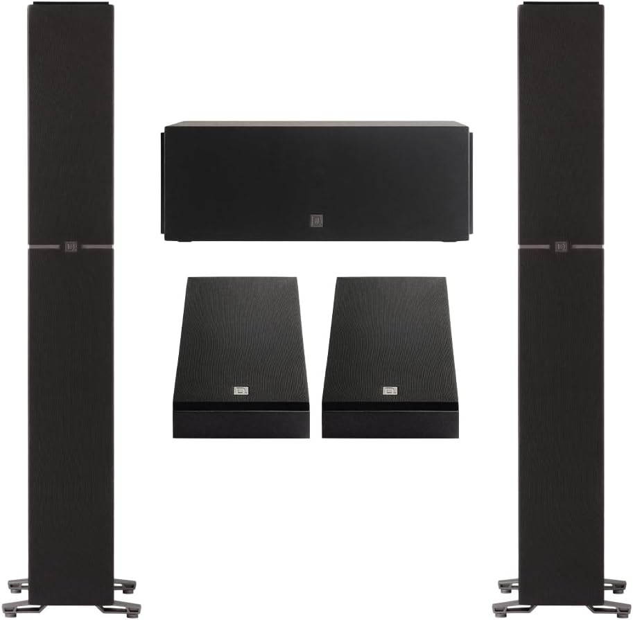 Definitive Technology Dymension 5 - Channel Surround Sound System - Bundle with (2) DM60 Towers, (1) DM10 Center Channel, and (2) DM95 Rear Speakers - electronicsexpo.com - Home Theater Systems & Packages