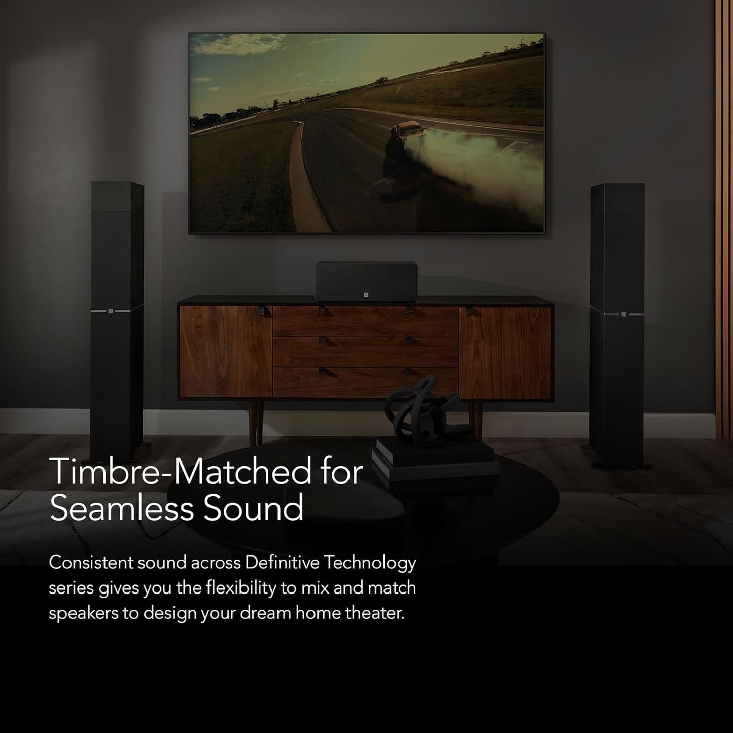 Definitive Technology Dymension 5 - Channel Surround Sound System - Bundle with (2) DM70 Towers, (1) DM20 Center Channel, and (2) DM95 Rear Speakers (Bundle) - electronicsexpo.com - Home Theater Systems & Packages