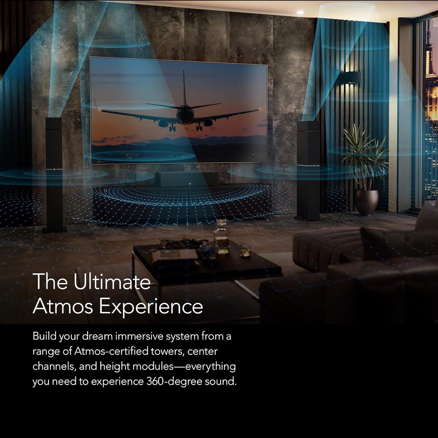 Definitive Technology Dymension 5 - Channel Surround Sound System - Bundle with (2) DM70 Towers, (1) DM20 Center Channel, and (2) DM95 Rear Speakers (Bundle) - electronicsexpo.com - Home Theater Systems & Packages