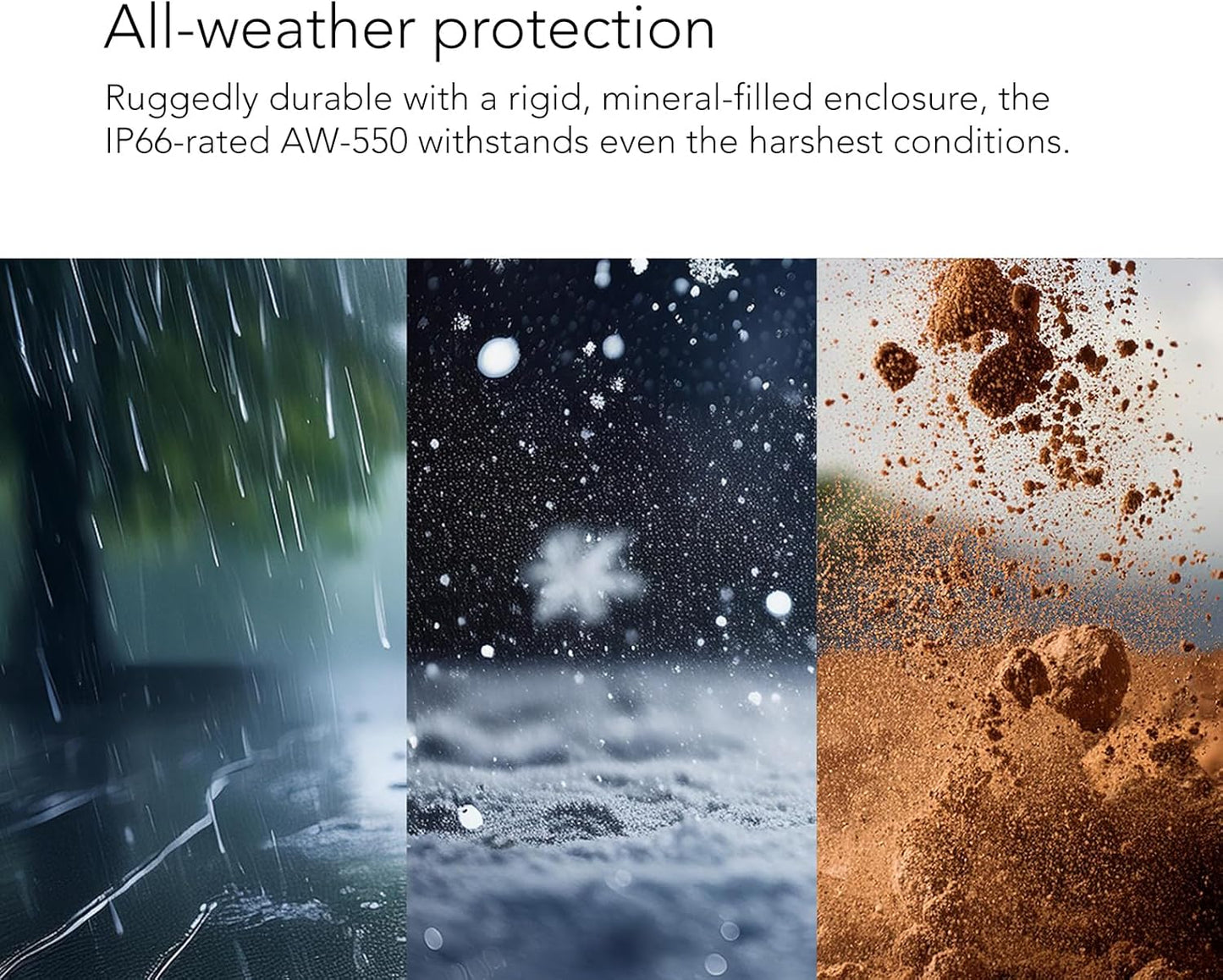 Definitive Technology Dymension AW - 550 All - Weather Outdoor Speaker Bundle (Black, 2 Pairs) – 5.25" Woofer, 1” Tweeter & Passive Bass Radiator, Two - Way Surface Mount, IP66 Rated (4 Speaker Bundle) - electronicsexpo.com - Outdoor Speakers