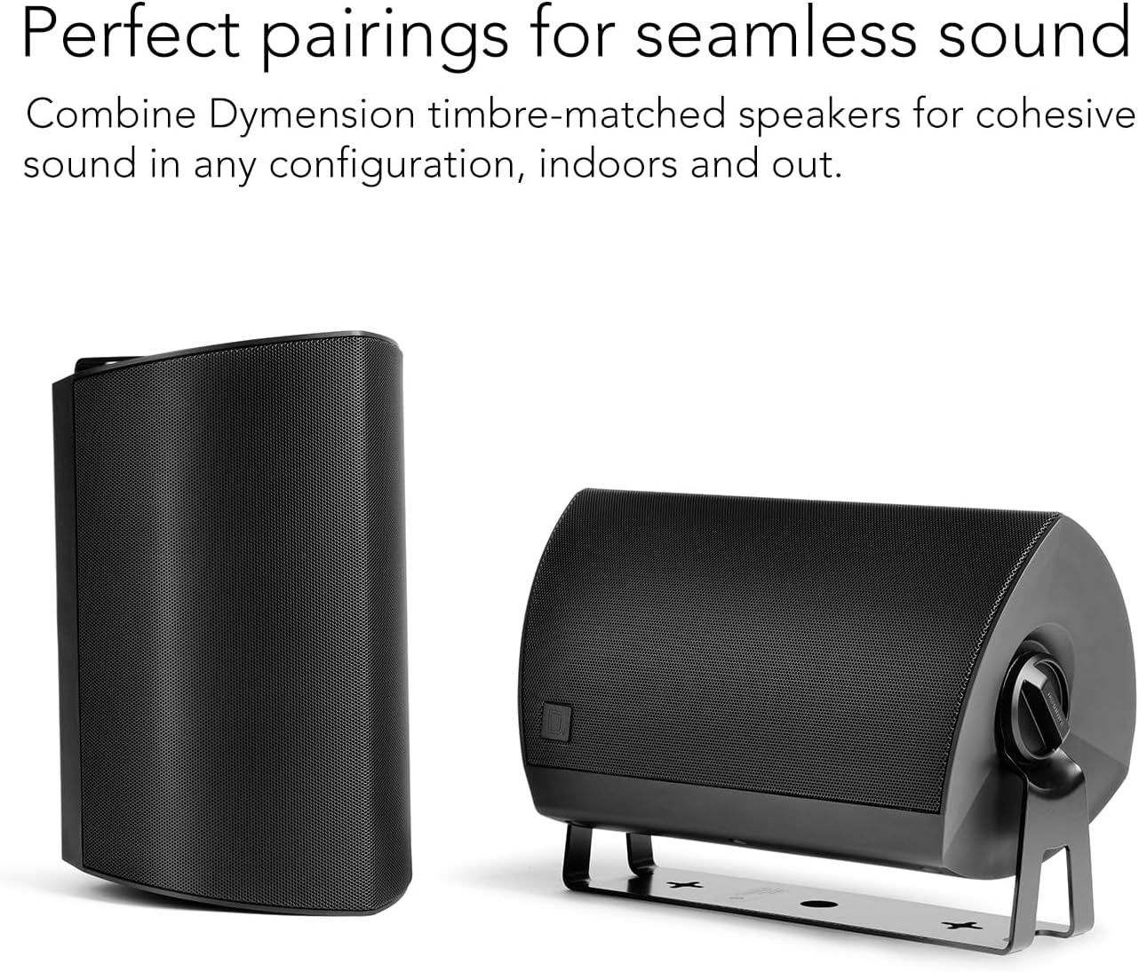 Definitive Technology Dymension AW - 550 All - Weather Outdoor Speaker Bundle (White, 2 Pairs) – 5.25" Woofer, 1” Tweeter & Passive Bass Radiator, Two - Way Surface Mount, IP66 Rated (4 Speaker Bundle) - electronicsexpo.com - Outdoor Speakers