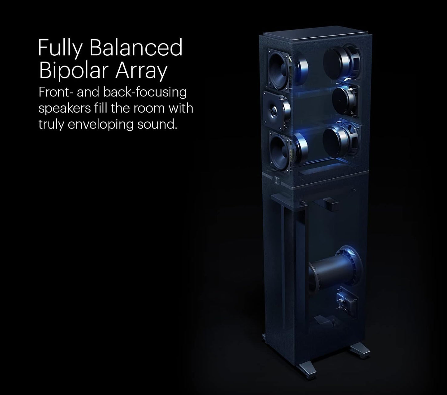 Definitive Technology Dymension DM40 Bipolar Floor - Standing Speaker (Certified Refurbished) - electronicsexpo.com - Floor Standing Speakers