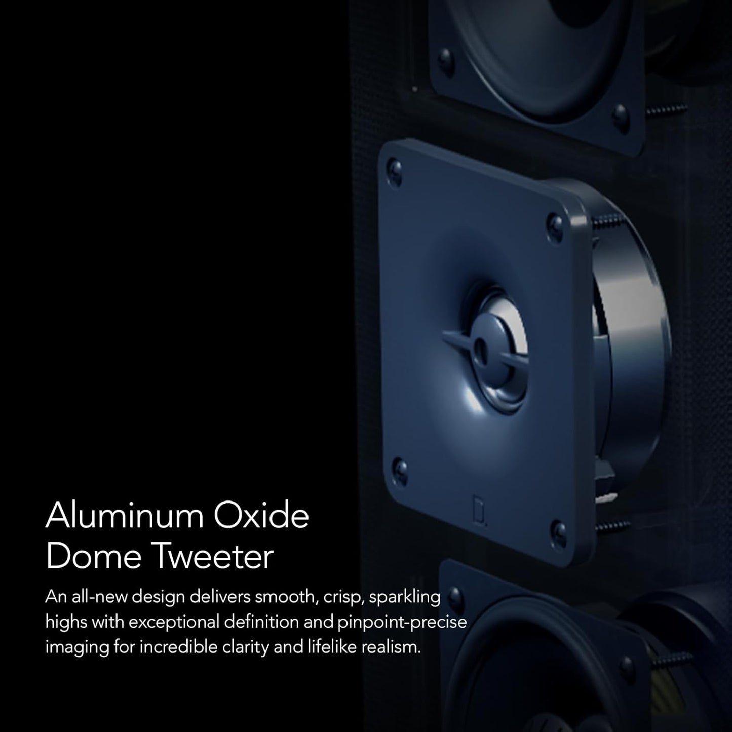 Definitive Technology Dymension DM60 Mid - Size Tower Speaker, Adjustable Bipolar Arrays, 4 BDSS Mid/Bass Woofers & Tweeter, 3XR Architecture with 8" Dual Radiators (Bundle) - electronicsexpo.com - Floor Standing Speakers