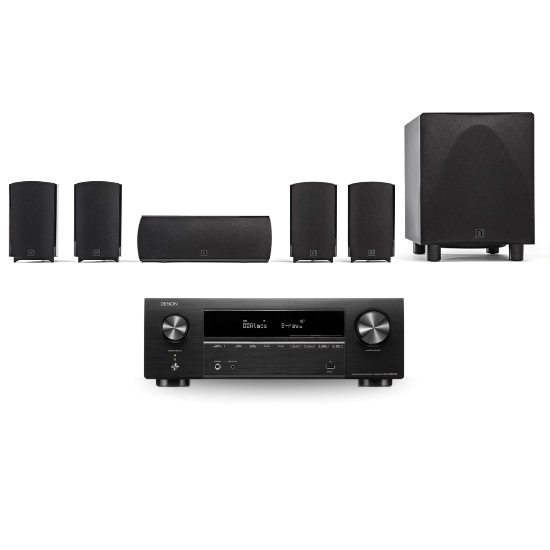 Definitive Technology ProCinema 6D 5.1 Channel Home Theater System with Denon AVR - X1800H 7.2 Channel AV Receiver (Bundle) - electronicsexpo.com - Home Theater Systems & Packages