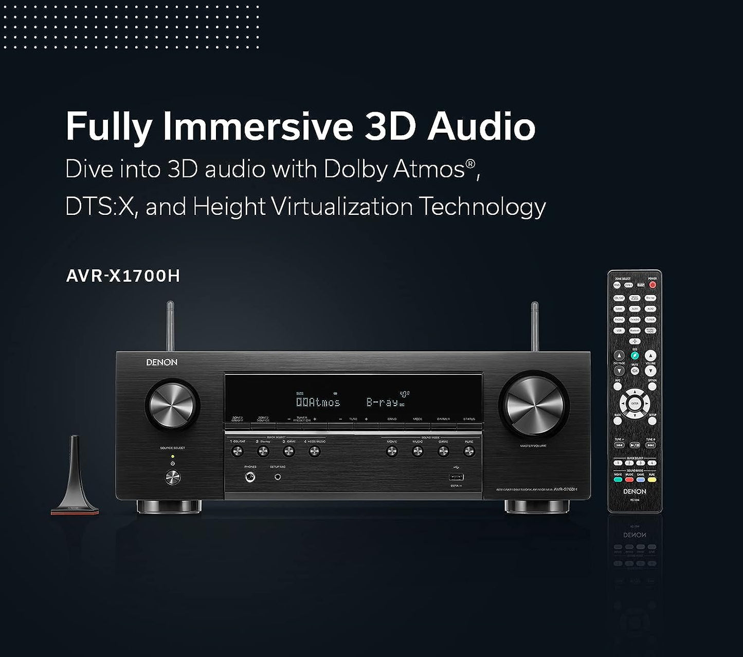 Denon AVR - X1700H 7.2ch 8K Home Theater Receiver (Certified Refurbished) - electronicsexpo.com - Home Theater Receivers