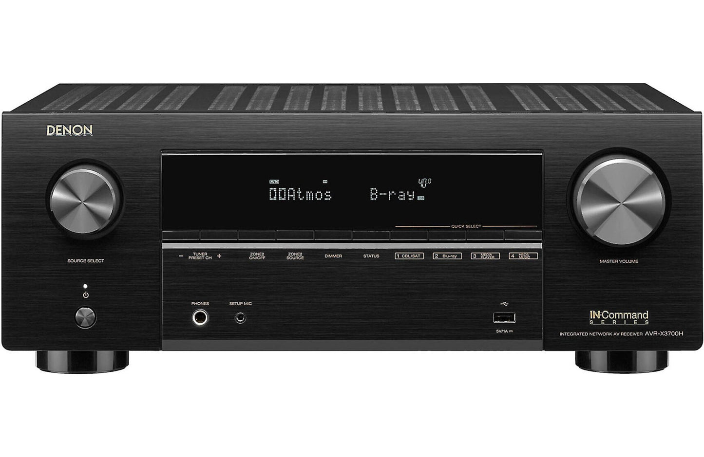 Denon AVR - X3700H 9.2 - Ch Home Theater Receiver with Wi - Fi, Bluetooth, Apple AirPlay 2, and Amazon Alexa Compatibility (Certified Refurbished) - electronicsexpo.com - Home Theater Receivers