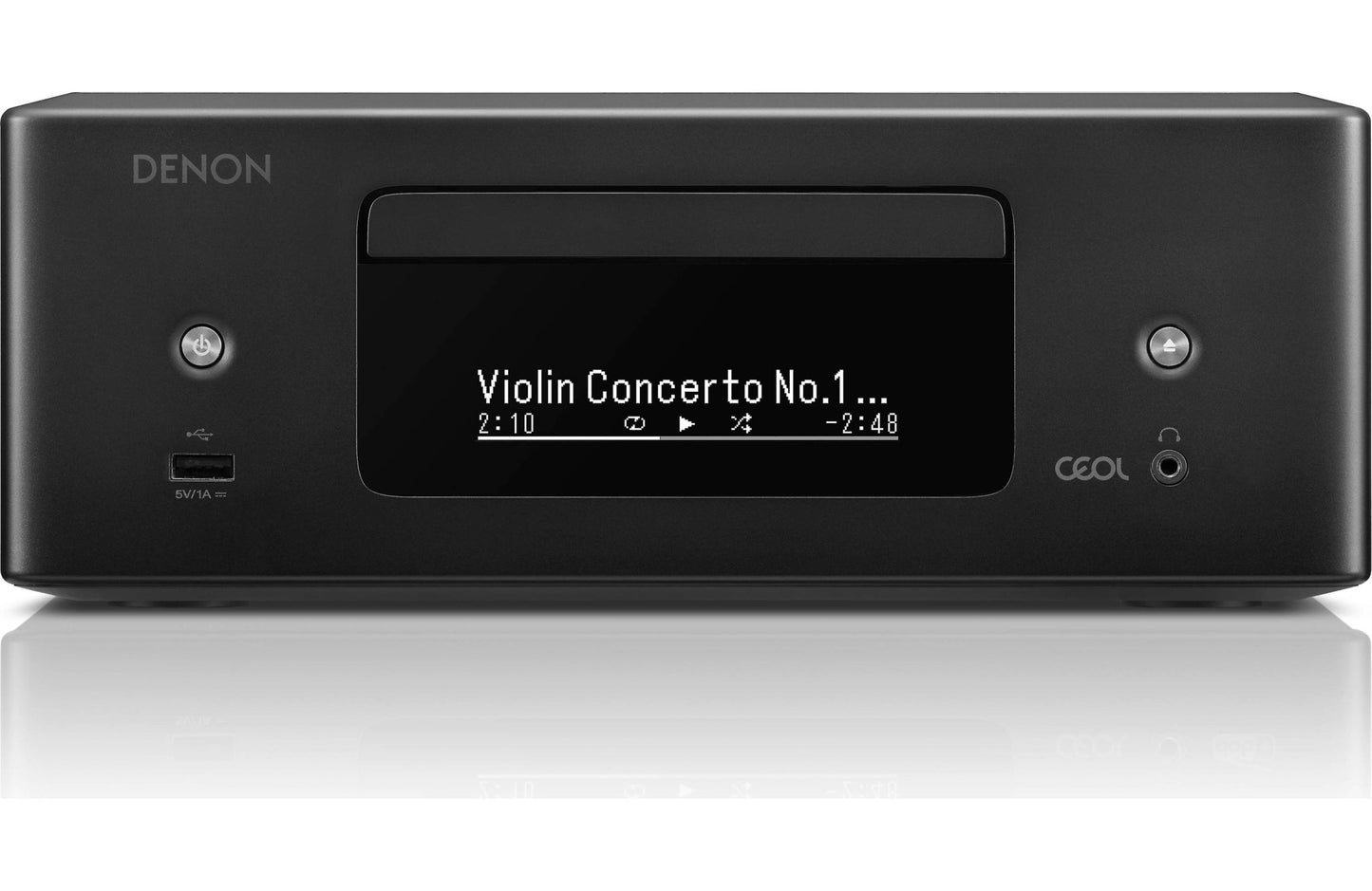Denon CEOL RCD - N12 Compact Stereo Receiver with Built - In CD Player, Tuner, Bluetooth, Apple AirPlay 2, and HEOS Streaming - electronicsexpo.com - CD Players