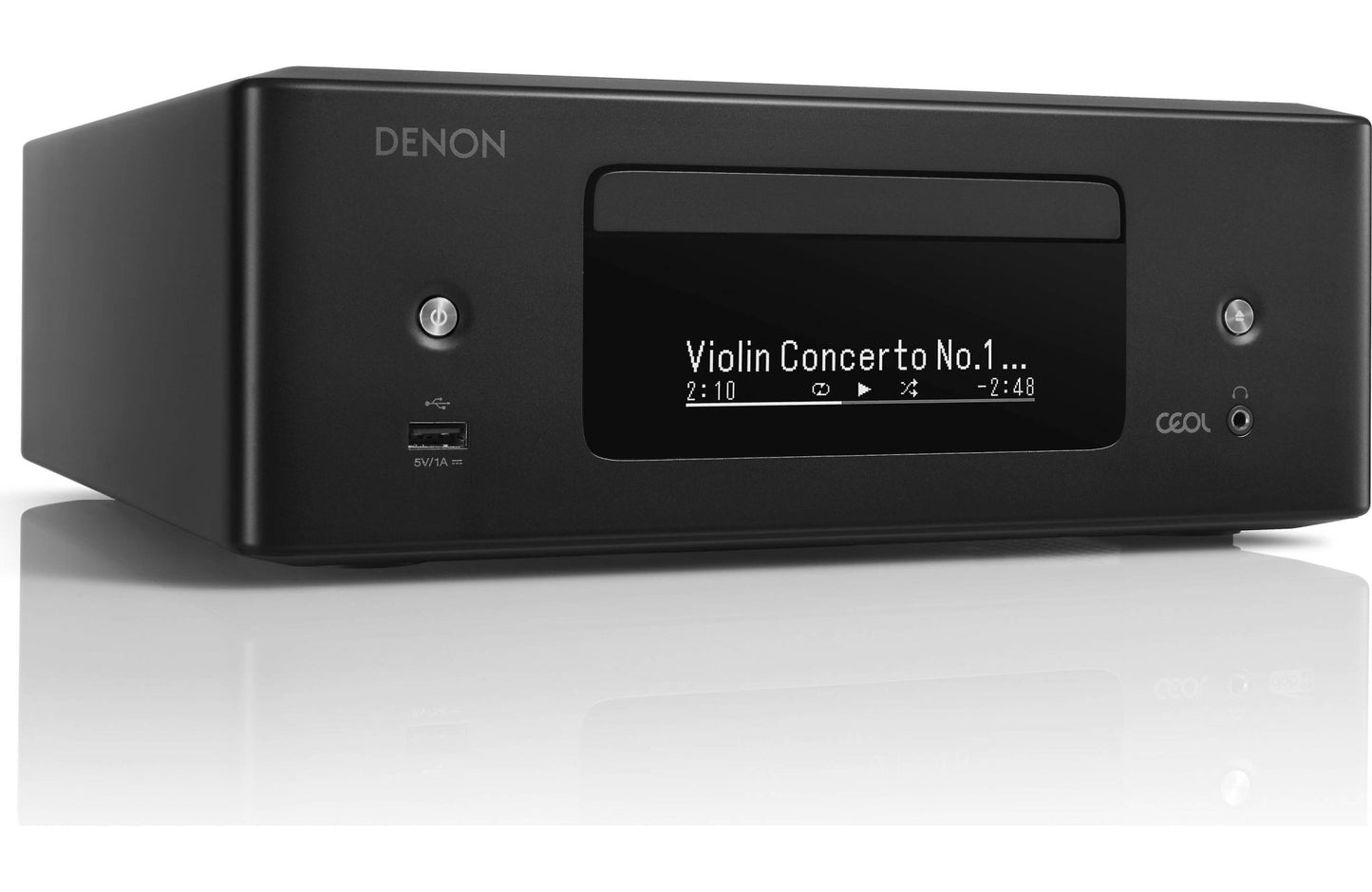 Denon CEOL RCD - N12 Compact Stereo Receiver with Built - In CD Player, Tuner, Bluetooth, Apple AirPlay 2, and HEOS Streaming - electronicsexpo.com - CD Players