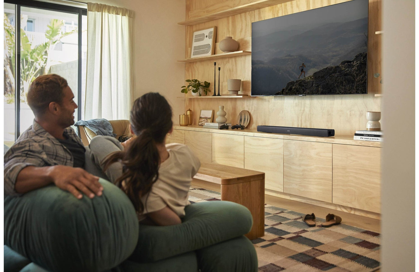 Denon DHT - C210 Powered 2.1 - Channel Sound Bar with Dolby Atmos and Bluetooth - electronicsexpo.com - Soundbars