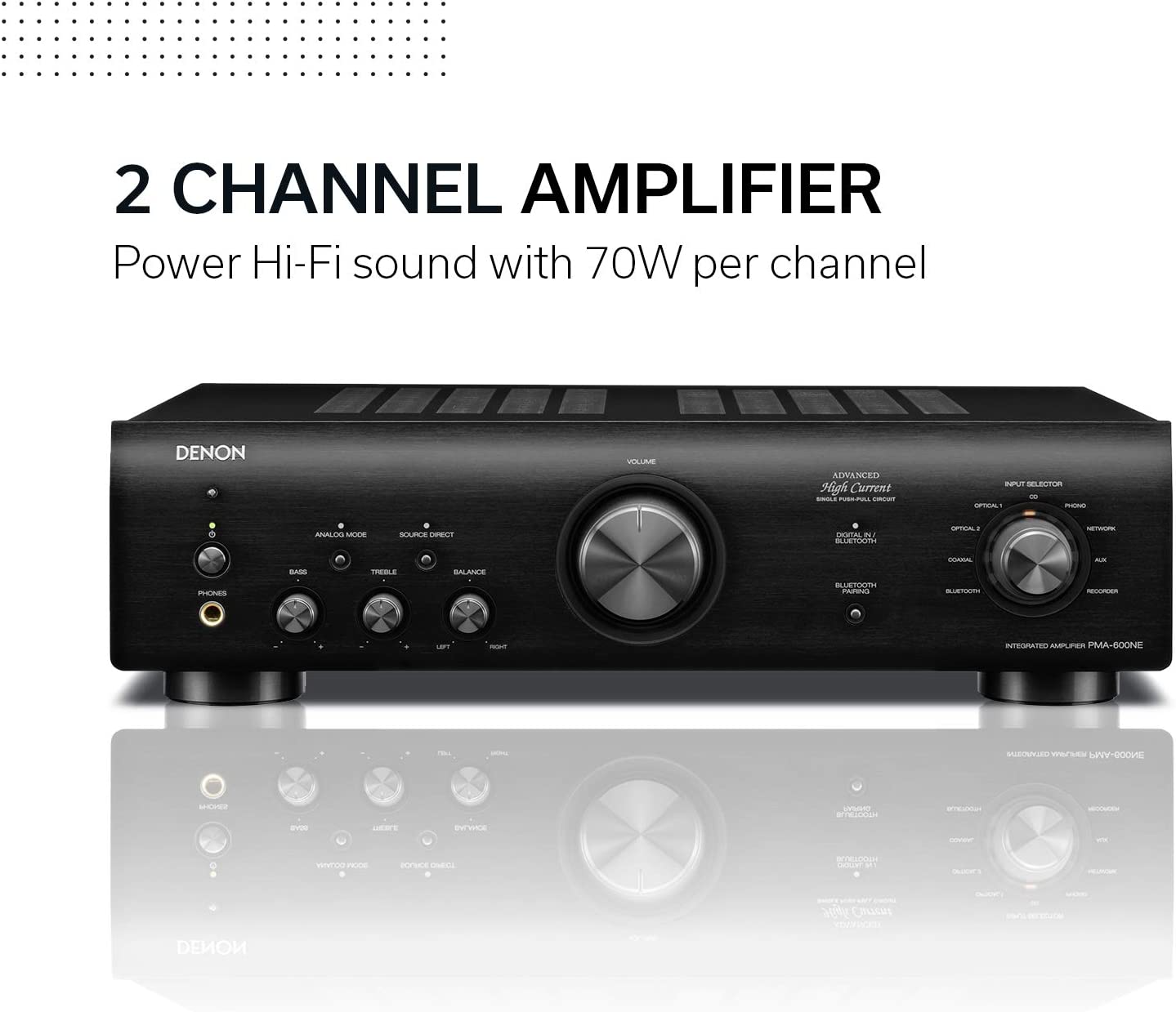 Denon PMA - 600NE Stereo Integrated Amplifier (Certified Refurbished) - electronicsexpo.com - Integrated Amplifiers