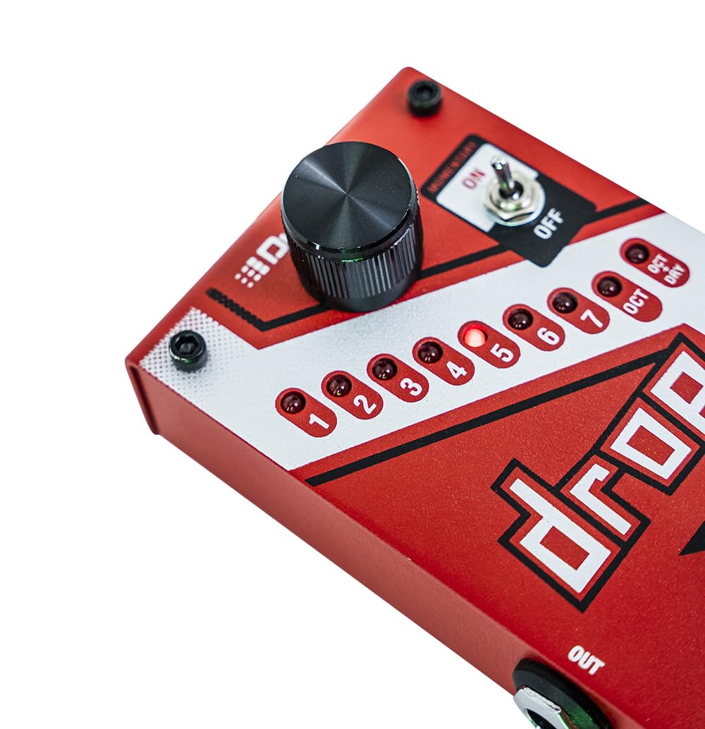 DigiTech Drop Polyphonic Drop - Tune Pitch - Shift Pedal (Red) - electronicsexpo.com - Guitar Pedals & Effects